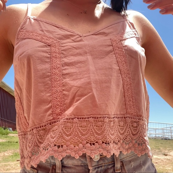 L.A. Hearts Blush Crop Top - Picture 1 of 7